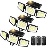 SZRSTH 210LED Solar Motion Sensor Flood Lights (2500LM, 3-Pack)
