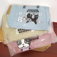 在飛比找蝦皮購物優惠-Rebecca bonbon日本狗頭包-帆布方形購物袋（剩粉