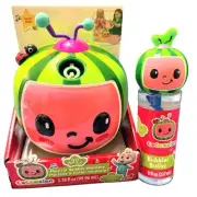 COCOMELON Musical Bubble Machine No Dyes/Spill Non-Toxic & 8oz Solution Bottle