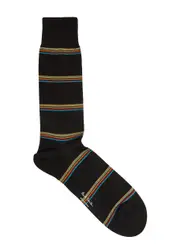 Paul Smith Striped Stretch-cotton Socks - Black - One Size ONE SIZE