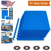 Durable Interlocking Gym Flooring – Extra Thick 3/4 Inch EVA Foam, 6 Tiles
