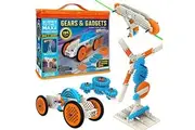 Gears Gadgets 194pc Kids Building Toys - Build Large Small Robotic Projects - STEM Toys for Kids Education - Construction Building Kit - Engineering Activities Science Kits for Kids Age 8-12