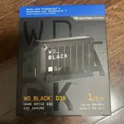 WD BLACK 1TB D30 Game Drive SDD External Solid State Drive For PS4 PS5 Brand New