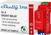 Shelly Pro 1PM | Wi-Fi, LAN & Bluetooth 1 Channel Smart Relay Switch with Power Metering | Home & Facility Automation | Compatible with Alexa & Google | iOS Android App | Remote Appliances Control
