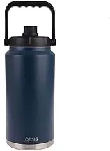 Oasis Stainless Steel Double Wall Insulated Jug W/Carry Handle 3.8L - Navy