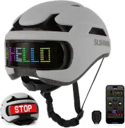 Smart Helmet with Personalized LED Lights,DIY Helmet with APP and Remote Control