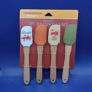 New Fabulous Home Mini Spatula 4pc Set Multicolor Fall Thanksgiving Design