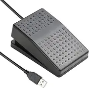 iKKEGOL Upgraded USB Foot Switch Single Pedal Mechanical Control Footswitch Map Mouse Keyboard Hotkey Combination Key Press Simulator Program Page Turner Game Transcription HID