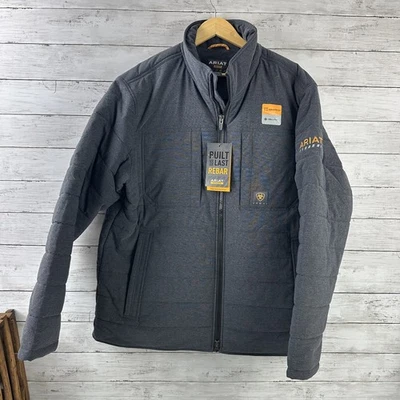 Ariat Men's Rebar Winter Valiant Ripstop Insulated Jacket Gray XL NWT