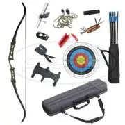 AAP Archery Recurve Bow Set Archery Takedown 68 Inch Target & Hunting RH Package