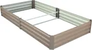 240X120X30Cm Large Raised Garden Bed Metal Planter Box Container Outdoor Flower