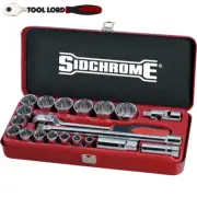 Sidchrome 20 Piece 1/2" Drive AF Imperial Socket Set 3/8 - 1-1/4" SCMT14412