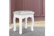 Artiss Dressing Table Stool Velvet White