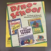 Dino School 3 Pack CD ROM Typing Phonics School House by Dinosoft Software New