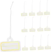 Angoily 100Pcs Jewelry Price Tags with String Blank Paper Tags for Clothing for Management Smooth Surface Non Fading Labels for Store Use