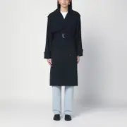 [Bottega Veneta] Light blue wool trench coat 38 IT Blue
