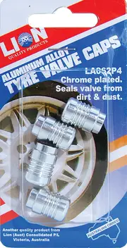 Lion Tyre Valve Stem Caps Aluminium Alloy Wheel Rim Auto Car Vehicle
