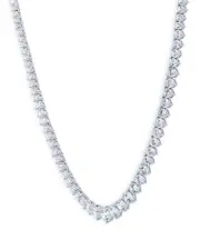 Bloomingdale's Fine Collection Diamond Tennis Necklace in 14K White Gold, 5.0 ct. t. w.
