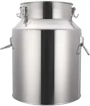 201 Stainless Steel Fermenters Wine Barrel MilkCan Tea Canister Storage Pot with Silicone Sealing Cover, for Home Restaurants,42