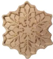 Snowflake - shape Wax Seal Stamp with Light Blue wood handle