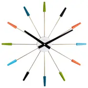 NeXtime Stainless Steel 58cm Plug-Inn Wall Clock Home/Room Decor Display Vintage