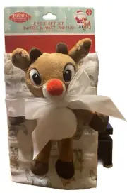 Rudolph Plush & Swaddle SOFT Baby Blanket Christmas Newborn Gift BRAND NEW! NRFP