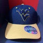 Zephyr NCAA WV Mountaineers Fitted Sports Hat Cap Medium Large Stretch Fit New