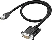RJ45 to DB9 Cable RJ45 Male to DB9 9-Pin Male RS232 Serial Port Cat5 Ethernet LAN Console Cable RJ45 to RS232 Networking Devices Console Cable for Routers, Switches 0.5M