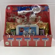 Coca-Cola Sundae Shoppe Complete Glasses , Scoop, Mini Tray - Limited NEW