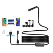 USB Industrial Endoscope With 6 LED Lights 7mm Probe Pipe Inspection Camera GAW