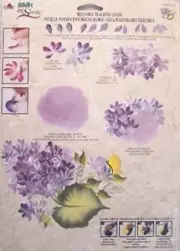 One Stroke 1165 Lilacs, Folk Art,, Reusable Teaching Guide