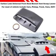 Carbon Look Universal Front Hood Bonnet Vent Scoop Louver For Ford Toyota Nissan