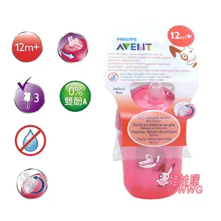 Philips Avent QQ兔吸管水杯260ML，獨特扭蓋與矽膠吸管完美結合具防脹效果 娃娃購 婦嬰用品專賣店