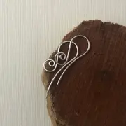 Sterling Silver French Spiral Ear wires - Hammered Swirl Earring Hooks