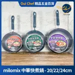 【現貨】 MILOMIX 中華快煮鍋 20CM 22CM 24CM 單柄鍋 合金鍋 牛奶鍋 湯鍋