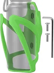 Drink Holder Bike, Cycling Water Bottle Cage, 5.31 x 3.07 x 3.07 inches, Lightweight Bracket, with Screws Tool, Fit Accessory, Black Set, for Mountain Road Scooter Wheelchair