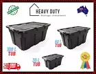 Garage Warehouse Heavy Duty Plastic Tub Storage Box Storage Container With Lid