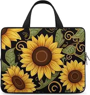 Laptop Case Sleeve Shockproof Computer Carrying Bag Beautiful Sunflower Notebook Case Cover Laptop Bag Water Resistant Computer Cases Tablet Briefcase for Travel Business 12 Inch