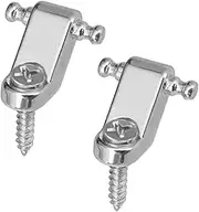 Perfeclan 2Pcs Guitar String Retainer, String Retainer Guides, Guitar Roller String Tree for Classical Guitar Accessories Parts, Argent