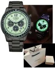 Citizen CA4507-84X Ø 44mm chrono Eco-Drive 24hrs date steel Luminous Dial w/box