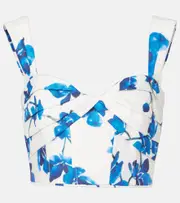 [Rebecca Vallance] Rebecca Vallance Orchid Blues floral top UK 14 blue