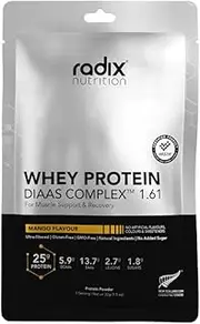 Radix Nutrition DIAAS Complex 1.61, 1 serving Whey Protein Powder, Mango 34g