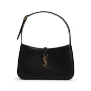 [Saint Laurent] Saint Laurent-Black Leather Le 5 à 7 Hobo Bag-Donna OS OS