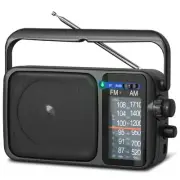 YOWGULF AM FM Radio with Best Reception,Bluetooth Portable AM FM Transistor,B...