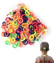 Krmoau Ponytail Hair Bobbles - Hair Rope Headband Ponytail Holder Rope Set of 100 - Small Ponytail Straps, Simple Practical Children's Hair Ponytail Holder Hair Accessories