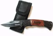 8 Personaliz​ed Pocket Knife Groomsmen Gift Engraved Wooden Groomsman Knives Set