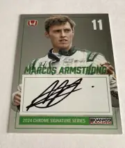 Marcus Armstrong 2024 Chrome Signature Series Signed Card Ganassi 1/100 Read