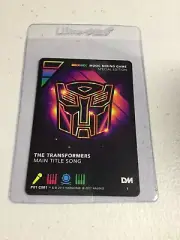 2017 Harmonix Drop Mix Transformers Main Title Song Promo Card P01 C001 DropMix