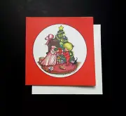 1 Vintage Unused Xmas Greeting Card Joan Walsh Anglund The Joy of Giving, Sweet