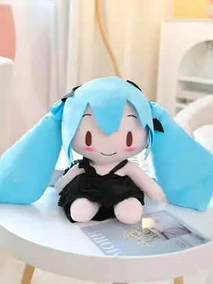 【送禮優選】蝴蝶結初音未來fufu玩偶可愛毛絨玩偶公仔高品質國版現貨生日禮物